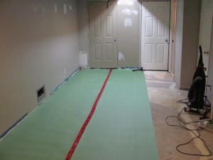 Green soundproofing underpadding